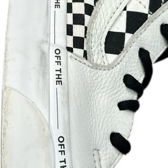 Vans Sk8-Hi Checkerboard Leather High Top Unisex Sneakers Men’s 7 / Women’s 8.5 - Picture 8 of 12